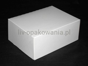 Pudełko na ciasto "Białe" bez okna 21x11x10