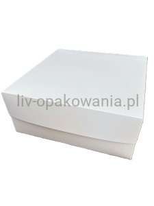 Pudełko dwuczęściowe na torty bez okna 32x32x13