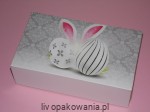 Pudełka na ciasta i mazurki wielkanocne "Jajka z uszami" rozm. 25x15x8 lub 31x22x8
